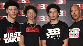 First Take debates the impact of LiAngelo Balls arrest on the Big Baller Brand  First Take [upl. by Jarid462]