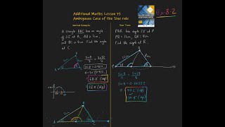 15 Ambiguous case of Sine rule Additional Maths OCR FSMQ [upl. by Naoj198]