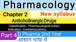 Anticholinergic Drugs  pharmacology cha2 part 4   Anticholinergicdrugs  Parasypatholytic drug [upl. by Karlee]