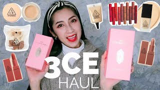 Stylenanda 3CE Haul amp Swatches  Korean Makeup HUGE BEAUTY HAUL 2020 [upl. by Mallissa]