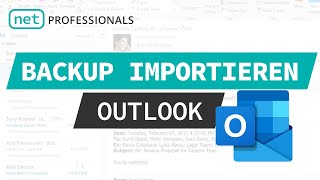 Wie importiere ich ein Outlook Backup Tutorial [upl. by Audwen422]