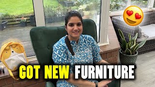 Got New Furniture for the House ☺️ Indian Family in UK 🇬🇧 [upl. by Maggio435]