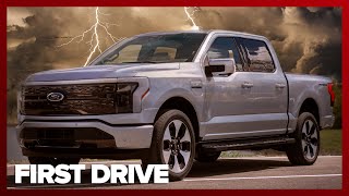 We Ride in the Ford F150 Lightning AllElectric Pickup Truck FIRST IMPRESSIONS [upl. by Dunlavy]