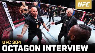 Muhammad Mokaev Octagon Interview  UFC 304 [upl. by Tallie]