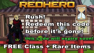 THIS CODE WILL EXPIRE SOON  Aqw Private Server RedHero [upl. by Trev]