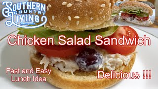 Chicken Salad Sandwich  Fantastic Lunch [upl. by Ycinuq]