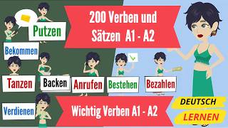 Wichtige verben für Deutsch lernen A1 A2 die Verben a1 und a2 Easy Deutsch teil 2 [upl. by Treulich]