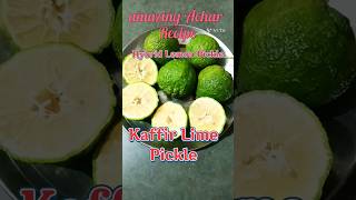 Hybrid lemon pickle  Kaffir Lime Pickle ytshorts hybridlemon kaffirlime pickle viralrecipe [upl. by Parks]