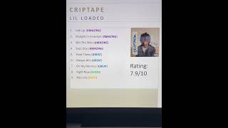 Ranking CRIPTAPE from Lil Loaded [upl. by Mloclam248]