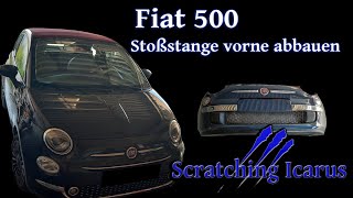 Fiat 500 Stoßstange vorne abbauen  Tutorial [upl. by Helsie]