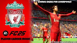 Liverpool Sign New Salah Replacement Gomes  EAFC 25 Player Career Mode Episode 14 [upl. by Ludly588]