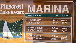 Pinecrest Lake Resort Marina in California [upl. by Argus]