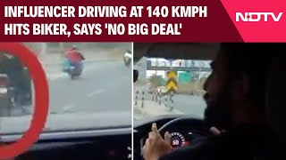 Rajat Dalal Video  Overspeeding Influencer Hits Biker Says No Big Deal [upl. by Shandee]