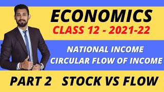 National income  Stock vs Flow  Class 12  Economics  PART  2 [upl. by Nosnarb]