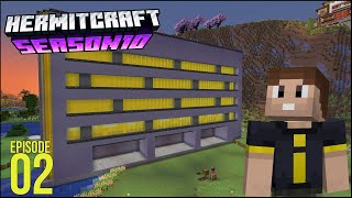 The Cyberpunk City Begins  Hermitcraft 10  Ep 02 [upl. by Arednaxela]