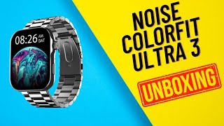 Noise ColorFit Ultra 3 Bluetooth Calling Smart Watch with Big 196 AMOLED Display  UnboxingampReview [upl. by Walley]