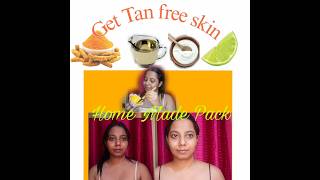 Get Instant Tan Free Glowing skin😱❤️Tan Removal Pack Daily Skin Care Routineskincaredailyroutine [upl. by Simonsen]