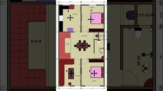 25 x 45 house plan home shorts short [upl. by Shay617]