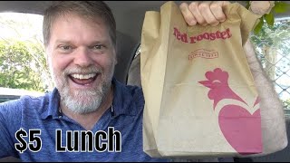 Lets Check out The Red Rooster 5 QUARTER CHICKEN LUNCH [upl. by Shepard150]