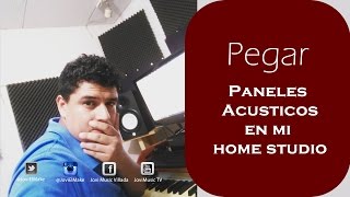 Como Pegar Paneles Acusticos En Mi Home Studio Sin Dañarlos Y Movibles [upl. by Haelem896]