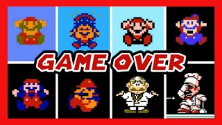 Evolution of Mario NES GAME OVER screens  Official Ports [upl. by Edd]