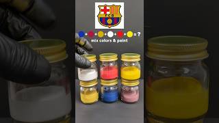 Barcelona FC emblem  color mixing amp paint [upl. by Basir]