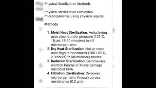 sterilization microbiology bscnursing gnmnursing [upl. by Anivla322]