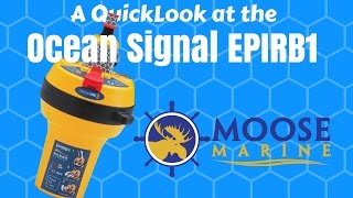 RescueME EPIRB1 quickLook with Moose  Moose Marine [upl. by Notrub]