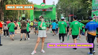 MILO RUN 2023  MILO ACTIV INDONESIA RACE  JAKARTA SERIES ASELI SERUUU nestle [upl. by Anyal145]