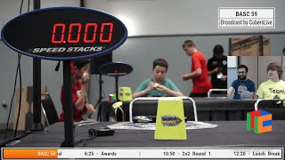 WCC Presents BASC 59 Live SSF  Official Rubiks Cube Competition Livestream [upl. by Fruin143]