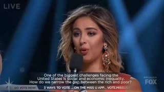 Miss California Flubs Her Answer About Inequality at Miss USA 2016 [upl. by Aisela]