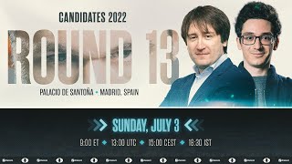 FIDE Candidates 2022  Round 13  Live Commentary with Anish Giri Judit Polgar amp Jan Gustafsson [upl. by Sheya]