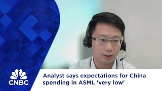 Analyst says expectations for China spending in ASML very low [upl. by Liza]