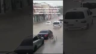 Málaga EspañaUna DANA está afectando Málaga y Tarragona provocando grandes inundaciones [upl. by Egwan]