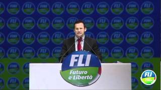 Nicola Franzoni  Futuro e Libertà Milano 120211 [upl. by Oemac426]