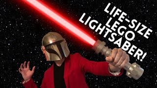 I FOUND A LIFE SIZE LEGO LIGHTSABER  Brick Saber Review [upl. by Hugo80]