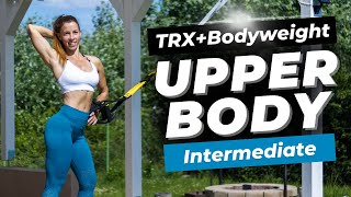 20Min TRX amp Bodyweight Upper Body Strength Workout for Intermediate Levels [upl. by Doelling]