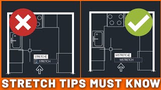 AutoCAD Stretch Command Tips and Tricks to Make You Faster [upl. by Ieluuk762]