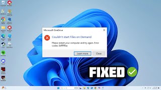 FIXED Couldnt start Files on Demand error code 0xffffffea in OneDrive [upl. by Olrac]