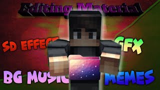 Best amp Trending🔥 quotEditing Materialquot For Your Minecraft Video [upl. by Armahs]