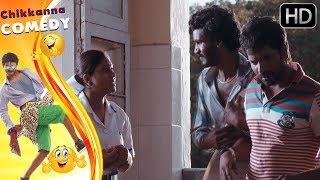 Chikkanna and Sathish Escape from Hospital  New Kannada Comedy Scenes of Kannada Movies [upl. by Esimehc]