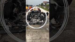 Angie Mead Kings sports car ignites on highway [upl. by Ayamahs]