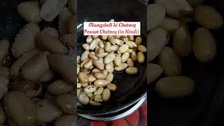 Mungfali ki Chutney Peanut Chutney in Hindi shorts roshanichitrak trending minivlog [upl. by Jarrell226]