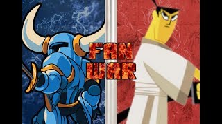 Fan War Shovel Knight vs Samurai Jack [upl. by Ursel]