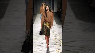 Vittoria Ceretti walking for Versace Springsummer 2025 show [upl. by Esorylime226]