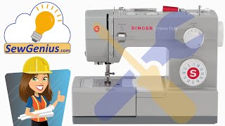 Force feeding on Sewing Machine  Singer 4411 4423 44S 5511 5523 [upl. by Bat]