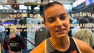 Dani Jones After Running 42368 For 5th In Millrose Games Wanamaker Mile [upl. by Hintze209]