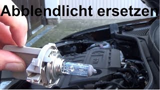 VW T Roc Abblendlicht wechseln H7 Lampe ersetzen erneuern tauschen auswechseln [upl. by Enileoj]