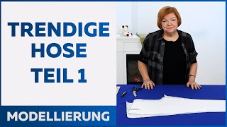 Eine trendige Hose nähen Teil 1 Modellierung  Archiv [upl. by Riella362]