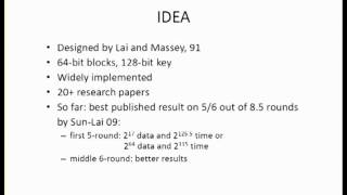 NarrowBicliques Cryptanalysis of Full IDEA [upl. by Susann]